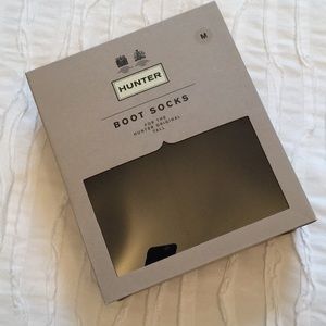 Hunter tall boot socks, black fleece